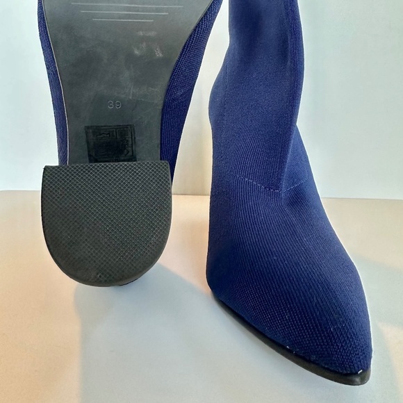 NEW Sol Sana Dannii Knit Stretch Boots in Blue - Picture 7 of 8